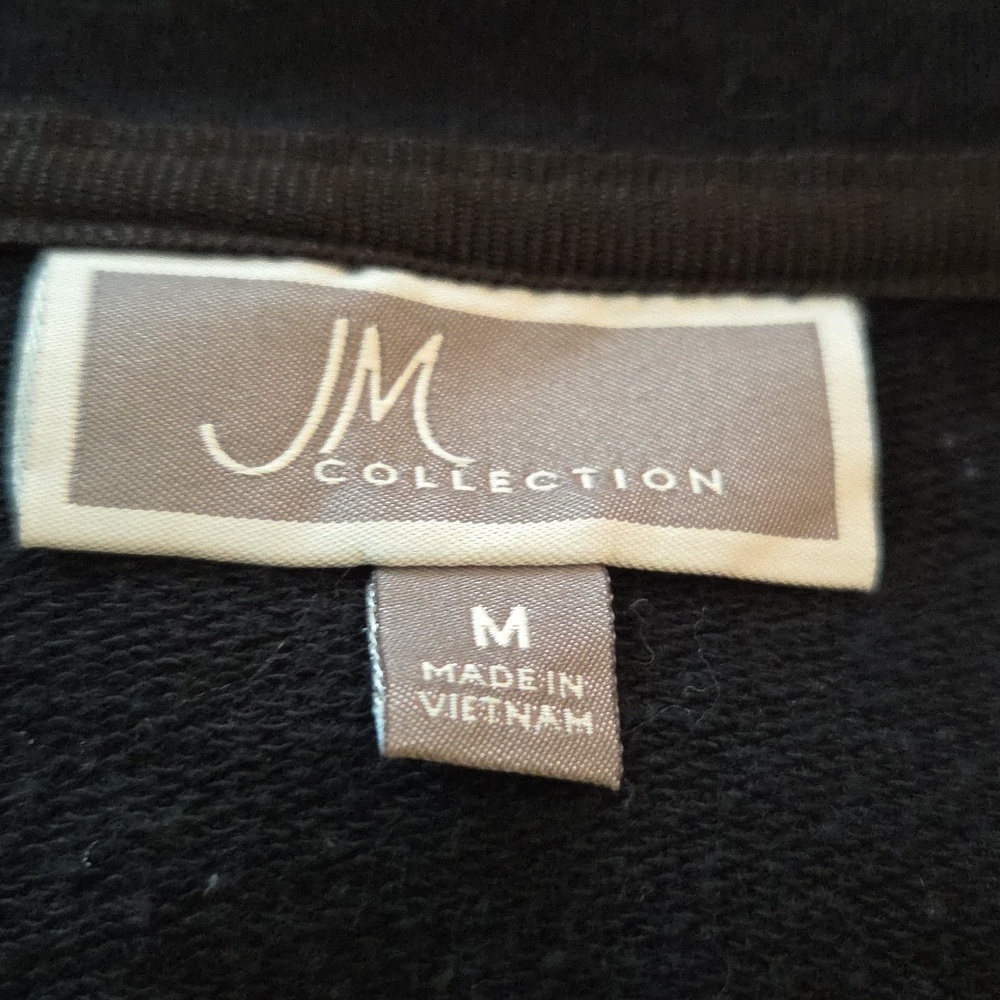 French Terry Zip Front Jacket Size M - Picture 6 of 7